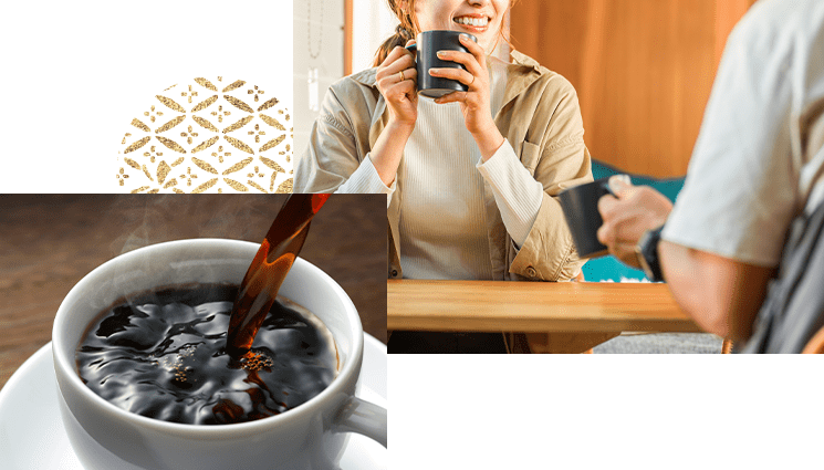 ロビーにコーヒー＆紅茶の機械を設置